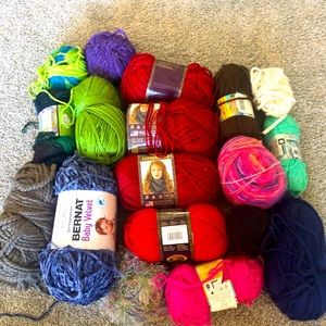 Yarn. As a lot.  Destash.